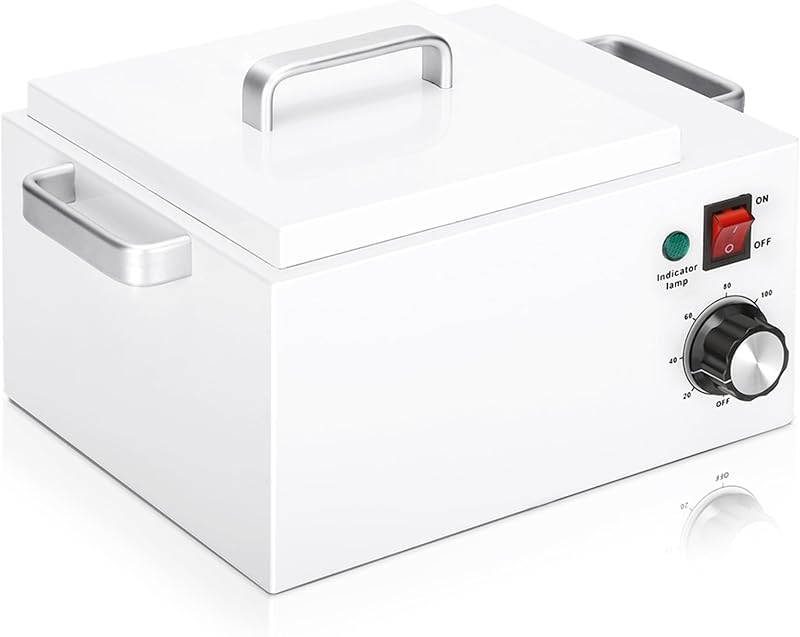 Calentador de cera profesional de 5,5 libras para depilación con control de temperatura de 0-120C, bote de cera grande para salón y uso propio, regalo
