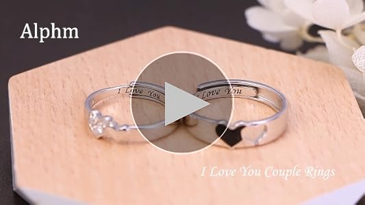 Amazon.com: Promise Rings for Couples Matching Rings Sets
