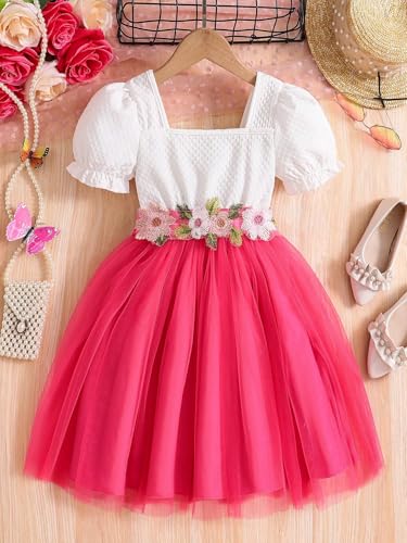Image of TAGAS Dress for Girls Knee Length II Baby Girl Dress|| Frock for Girl |Girl Floral Sundress|Kids Frock|