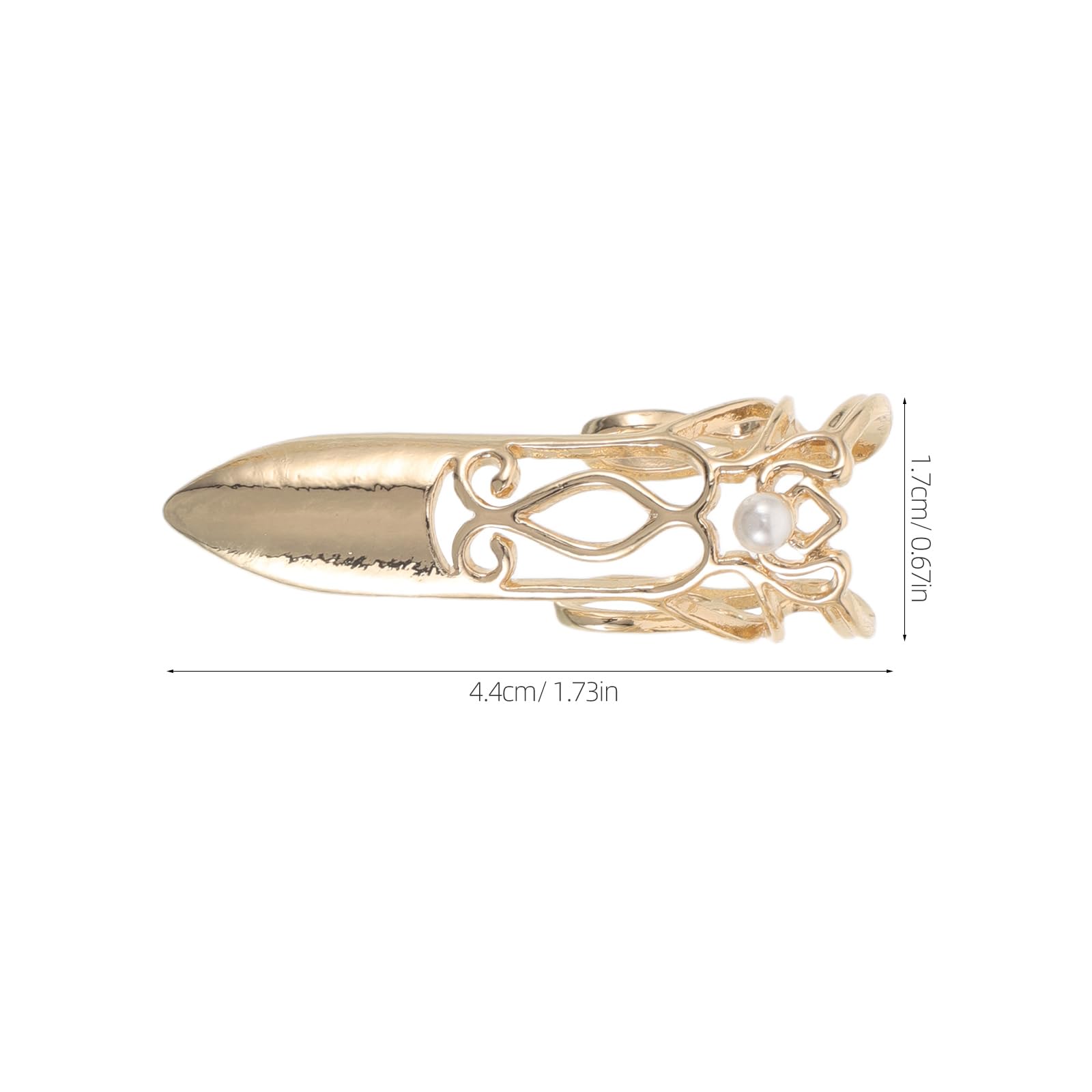 Cabilock Ensemble de 10 Bagues Protectrices en Alliage de Zinc Or Bout des Doigts, Style Ancien Ajustable, Léger, pour Cosplay, Danse et Festivités