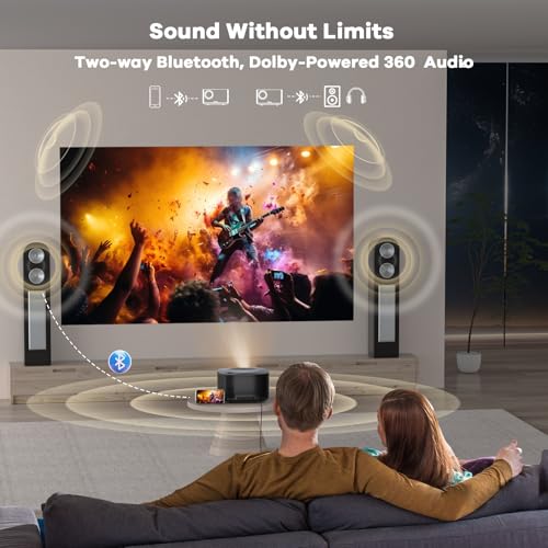 Portable Smart Projector 4K Support