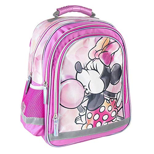 Cerdá: Mochila Escolar Minnie Mouse de 40 cm   Licencia Oficial Disney Studios