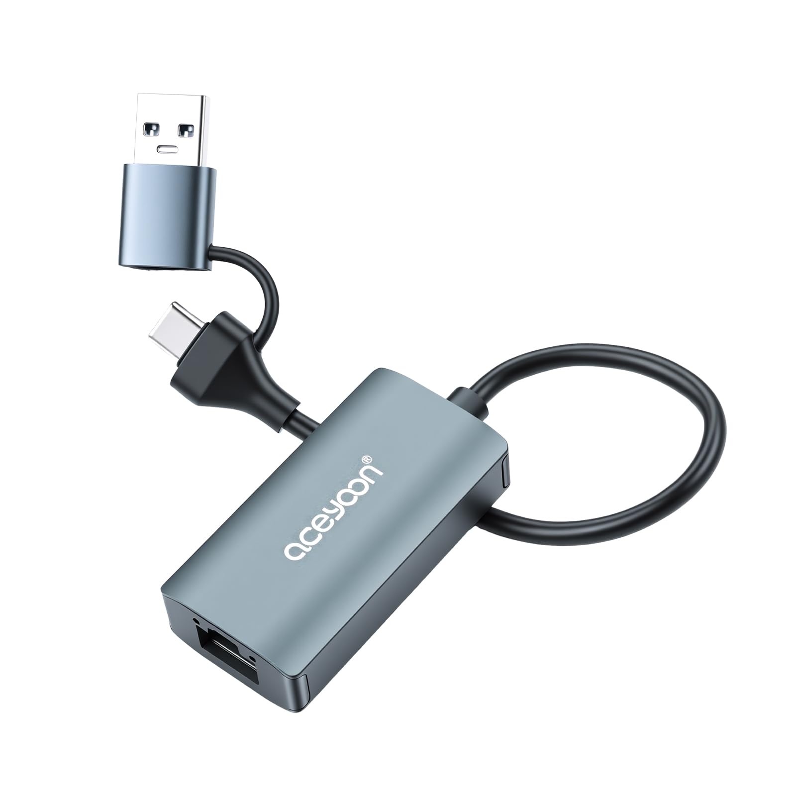 aceyoon USB to Ethernet Adapter 2 in 1 High-Speed USB to Rj45 Adapter Gigabit LAN 1000 Mbps Type C to Ethernet Connector Compatible for iMac, MacBook Pro, iPad Pro, XPS, Windows 11/10/8/7-picture-29