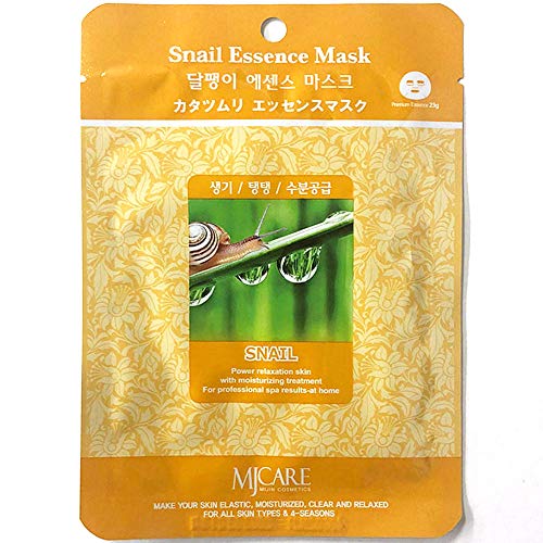 Natural Beauty Snail Essence Full Face Mask 10 Pcs
