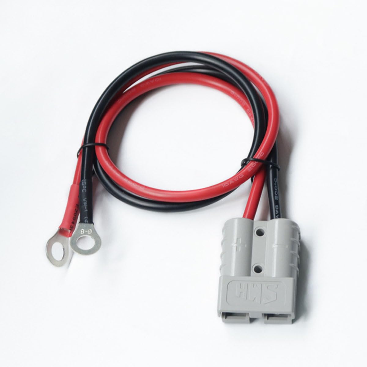 Anderson Connector 50A Kit Anderson SB50 Plug 8 Guage with 8 AMG Cable resistant to high temperature Quick Connectors for Lifepo4 Battery Power Transfer (3.28Ft), grey