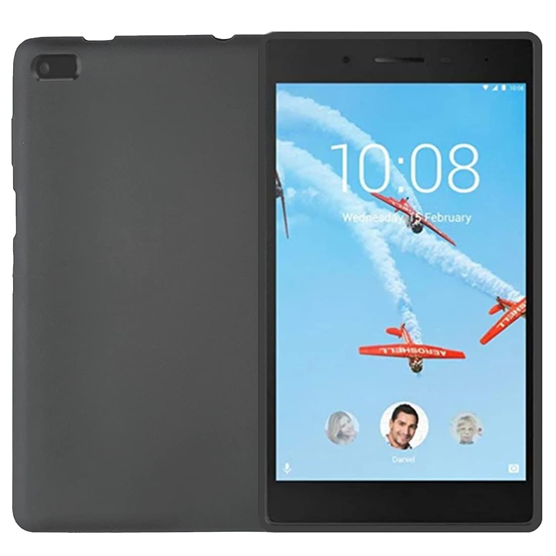 Zaoma Matte Design Soft Silicon Back Case Cover for Lenovo Tab E7-7" Tablet - Black (B094W26BKN) Amazon Price History, Amazon Price Tracker