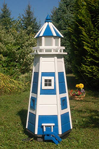 Deko-Shop-Hannusch Wunderschöner großer XXL Leuchtturm aus Holz mit...