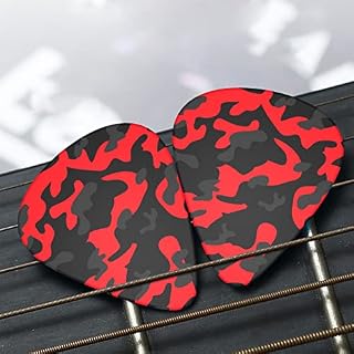 Médiators en celluloïd coloré pour guitare basse, amateurs de musique, guitares, électriques et acoustiques, motif camouflage rouge 3 épaisseurs différentes - Les Beatles, Paul McCartney, John Lennon, RIngo Starr, George Harrison Médiators en celluloïd coloré pour guitare basse, amateurs de musique, guitares, électriques et acoustiques, motif camouflage rouge 3 épaisseurs différentes – Image 7