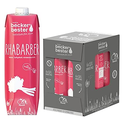 beckers bester Rhabarber - 6er Pack - Rhabarbernektar Cover