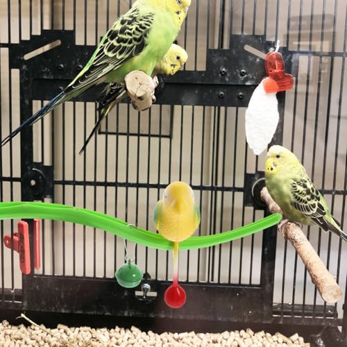 Perchoir à oiseaux de simulation pour cage animée et joyeuse - 3