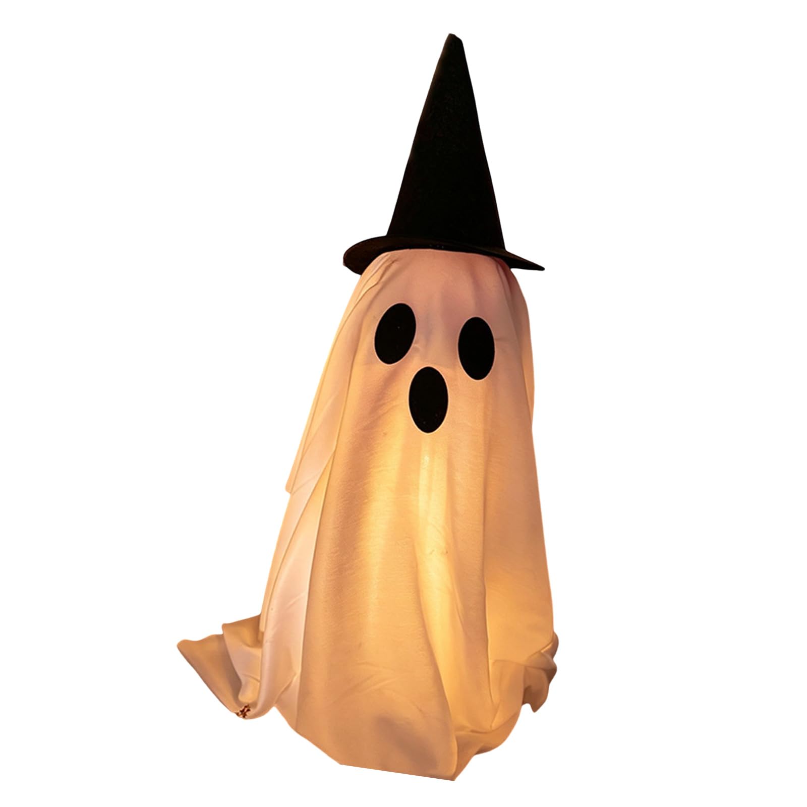 Tsophreniq Haunting Glowing Specter Figurine Props Ideal for Themed Parties and Event Halloween Party Desktop Decoration LED Manifestation Ornament