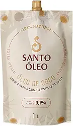 Santo Oleo Oleo De Coco Extra Virgem Da Polpa Pouch 1L (1089)