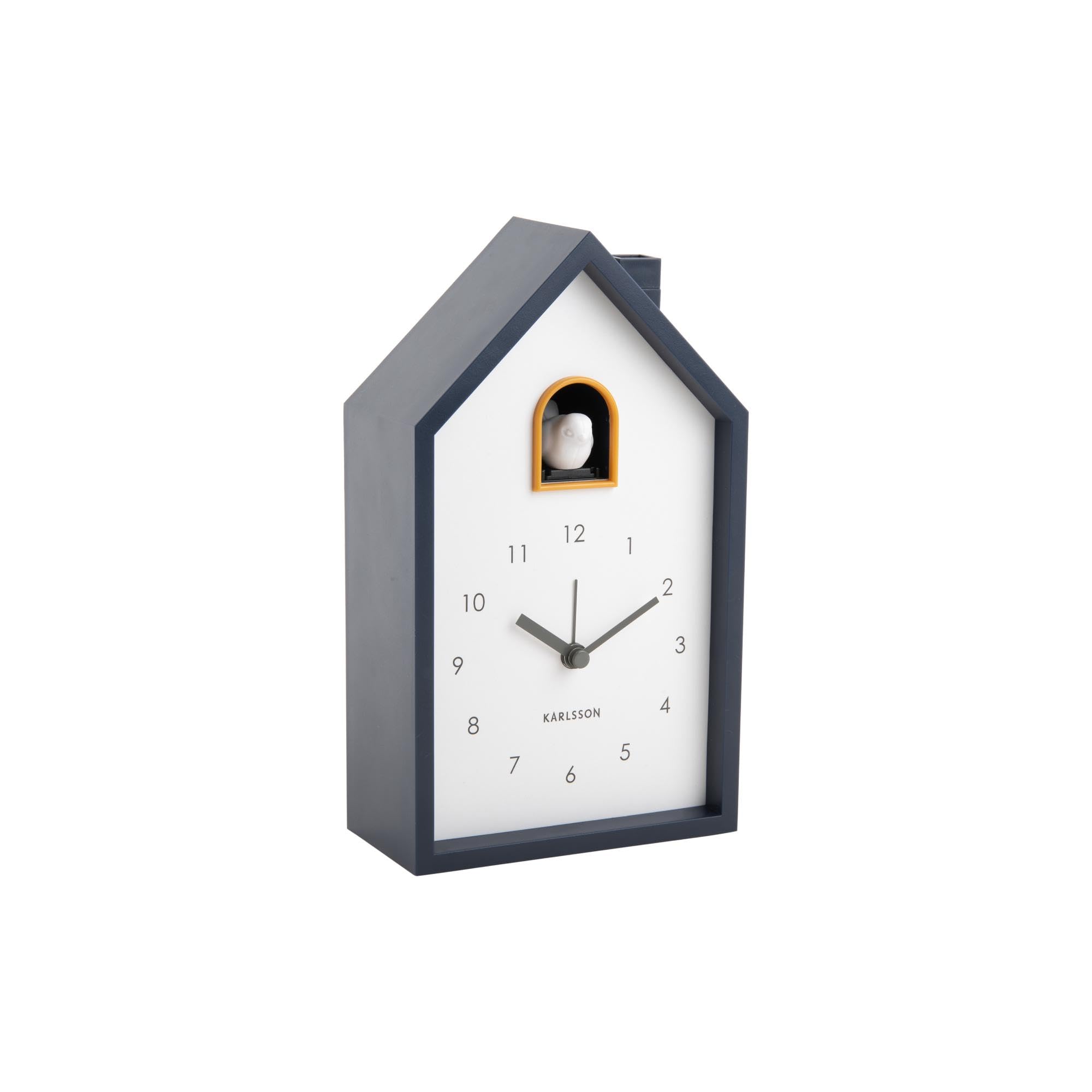 Karlsson Modern Cuckoo Alarm/Wall Clock - Dark Blue (KA6015DB)