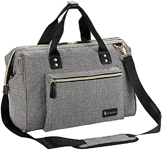 Diaper Bag, RUVALINO Large Diaper Tote Stylish for Mom and Dad Convertible Travel