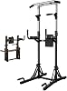 Foldable Multi-Functional Power Tower,Pull Up Bar Station with 7-Level Adjustable,Workout Station Fitness Exercise Equipment for Men Women Strength Training