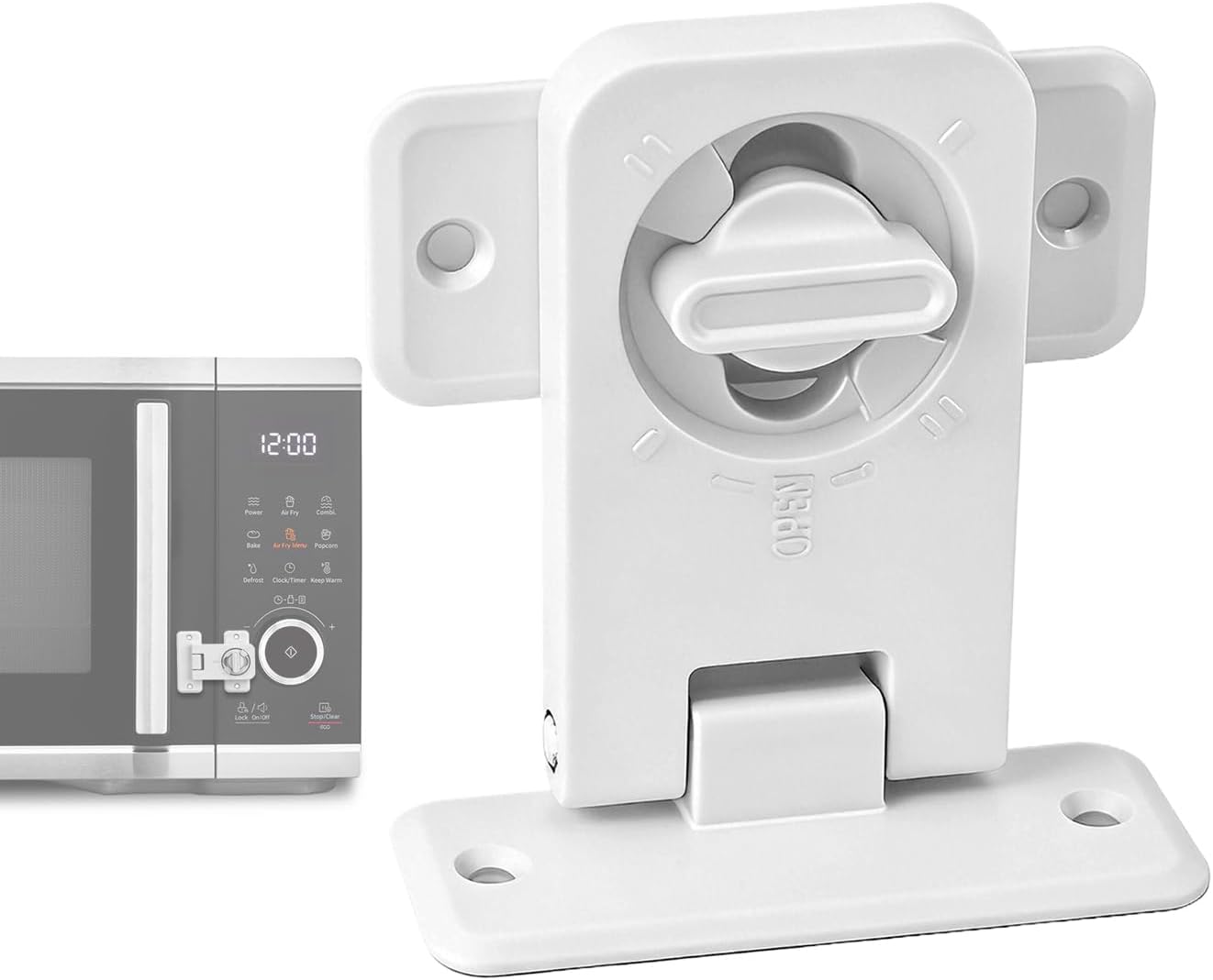 Refrigerator Lock - Keyless Adhesive Child Proof Latch | Fridge Locks for Kids Safety - for Home Apartment Kitchen Pantry Door Cabinet Drawer Oven RV Family Pet Proofing