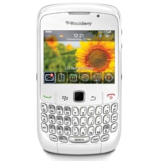 BlackBerry Curve 8520 - Smartphone - GSM - full keyboard - BlackBerry OS - White