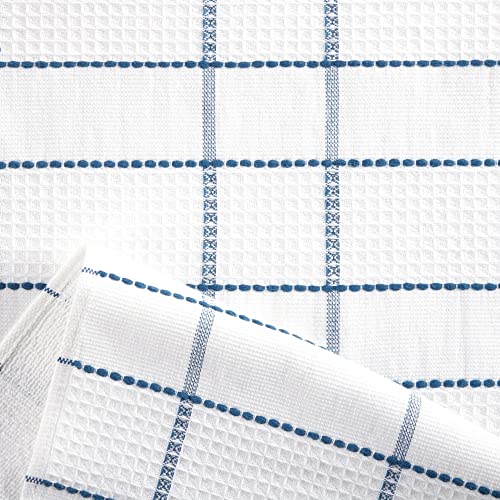 Martha Stewart Modern Waffle Kitchen Towel Set 6-Pack, Navy Blue, 16"x28" by Martha Stewart - Image 3