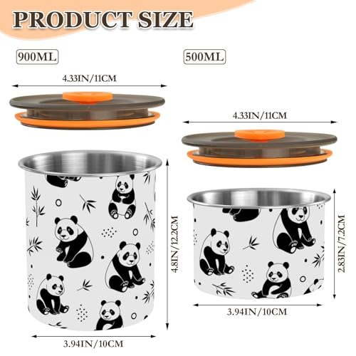 Envase para café inoxidable con tapa hermética 900 ml miniatura 2