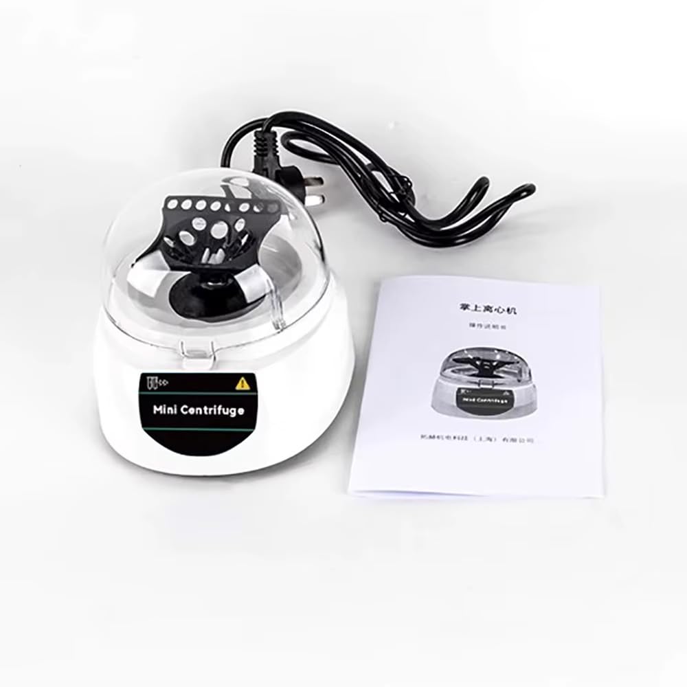 Toplionace Mini Centrifugeuse Portable Haute Vitesse 220V CA - Centrifugeuse de Laboratoire Multifonction (4000RPM)