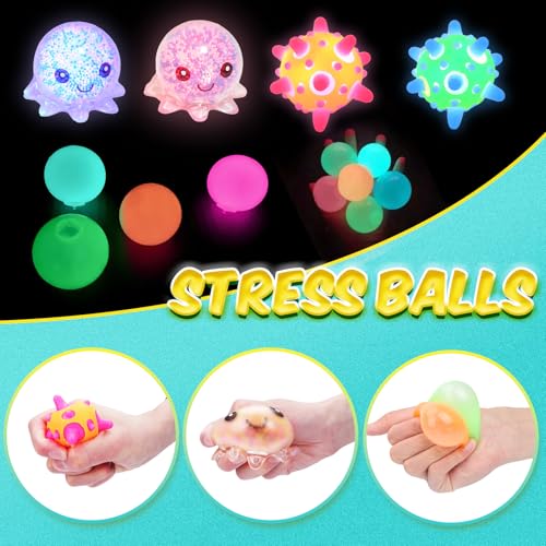 Image of 24 Pack Stress Balls, Squishy Balls, Squeeze Balls for Adults | Stress Relief Balls, Prize Box Stuffers, Party Favors