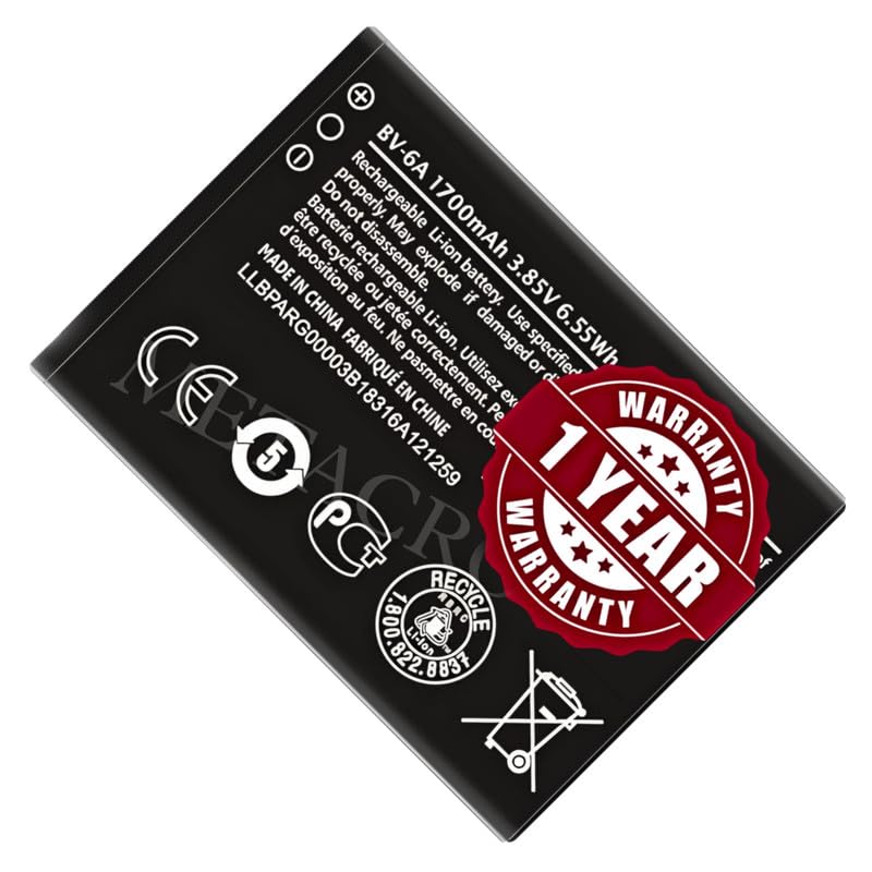 Image of Original BV-6A Battery Compatible for Nokia 8110 4G (TA-1067, TA-1071) | Banana 2060 3606 5250 - (1500mAh) - 1 Year Warranty CD4