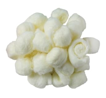 Creativity Street Cotton-Like Polyester Decorated Craft Fluff Ball, Yellow, Pack of 100