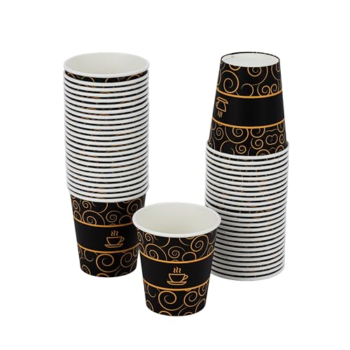 Packwell Paper cup 6.5 oz 50 pcs disposable paper cups perfect for coffee tee etc