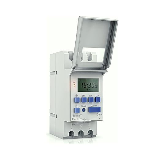 Blackt Electrotech (BT41D) : 250VAC Digital LCD Display Programmable Control Counter/Time Timer Relay Switch: DIN Rail Type (Warranty 6 Months)