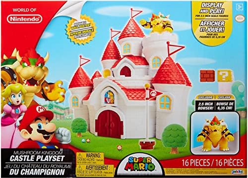Nintendo Mushroom Kingdom Castle Playset mario_brothers Deluxe Feature