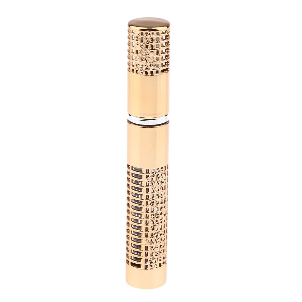 Portable 5ml Empty Refillable Perfume Bottle Pump Spray Bottles Glass Golden-image-12