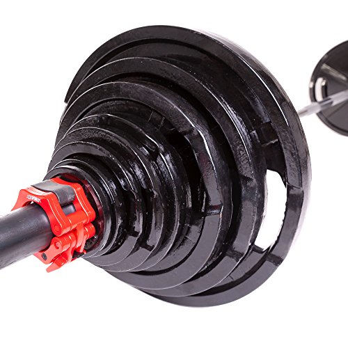 C.P. Sports Olympiascheiben als Paar – GUSS oder GUMMIERT – 0,5 KG bis 30 KG – Hantelscheiben/Gewichte/Weight Plates 50mm aus Gusseisen mit Grifflöchern – für Gewichtheben und Kraftsport