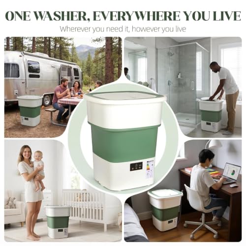1.8 Cu.Ft Portable Washing Machine, Foldable Washer With 150W Motor by LovHomdecr - Used condition - Image 7