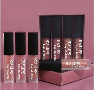 RVLIPS Professional Color Sensational Liquid Lipstick Combo Set of 4 Lipsticks – Nude Siena, NudeBrown, NudePink & Classic... Price In India