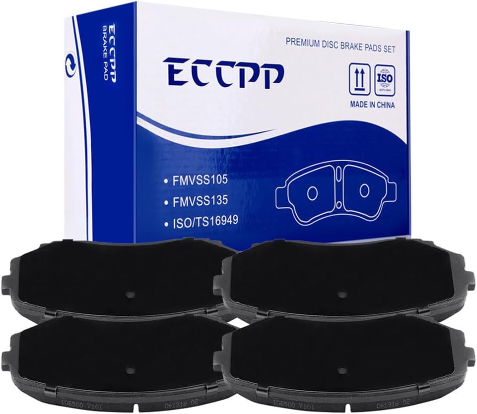 LSAILON [D1258] Front Ceramic Disc Brake Pads Set For Ford For Edge 2007-2015,For Lincoln MKX 2007-2015,For Mazda CX-5 2019-2021,For Mazda CX-7 2007-2012,For Mazda CX-9 2007-2021 [4PCS]