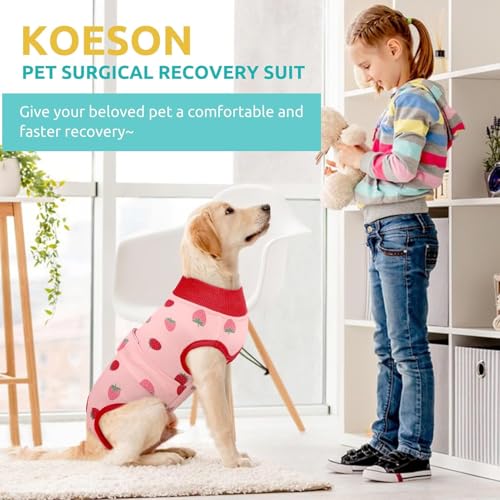 Image of KOESON Lightweight & Soft Surgery Recovery Suit for Large Dogs Female Male