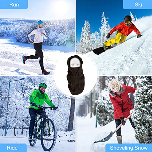 BINE Mens Winter Hat Cold Weather Face Mask Balaclava Hood Outdoor Sports Balaclava Windproof Brown