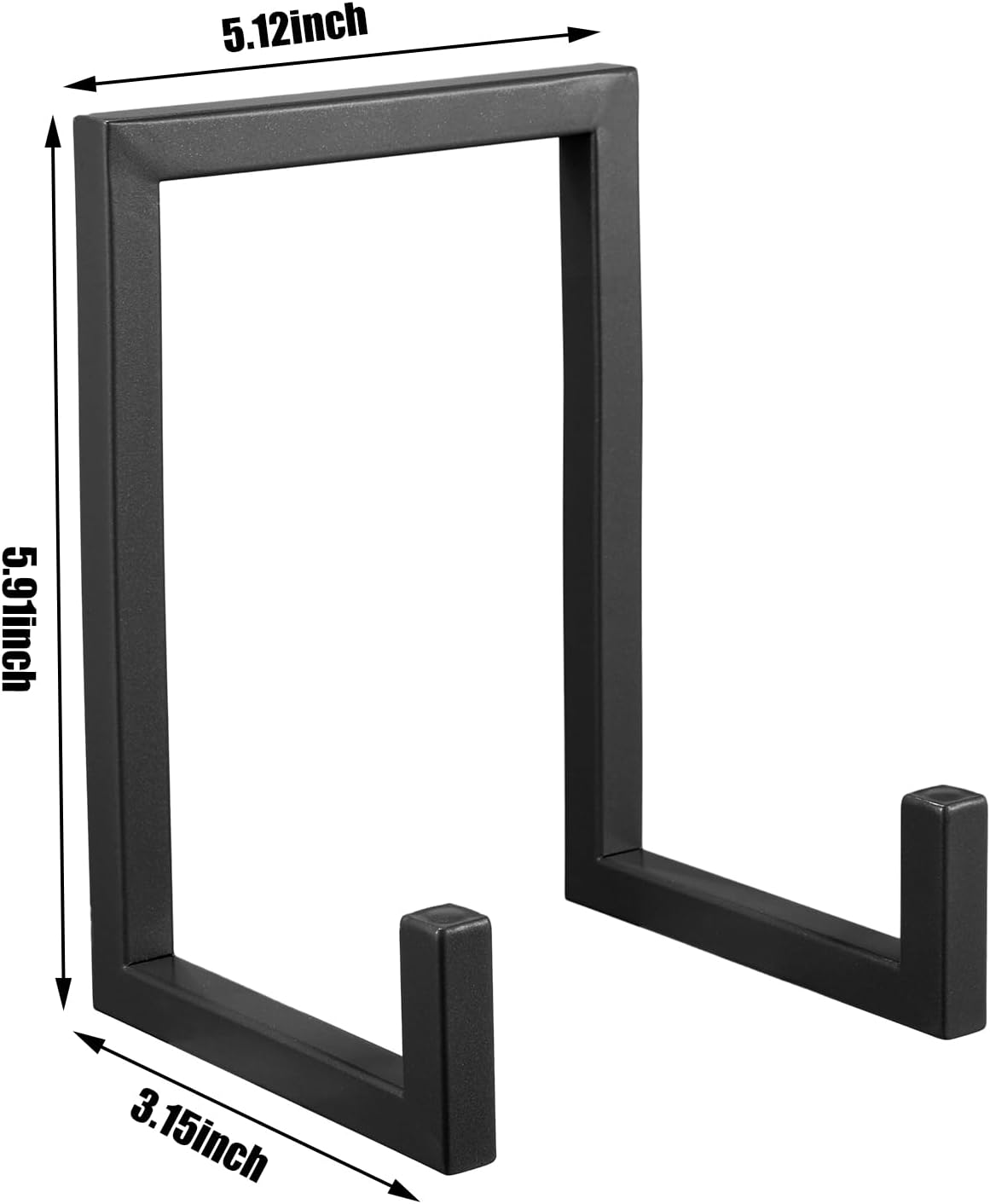 Sweetude 2 Pcs Large Plate Stands for Display Metal Frame Plate Holder Display Stand Decorative Table Top Easels for Picture, Book, Platter, Photo Easel(Black,10 Inch) Black 10 Inch