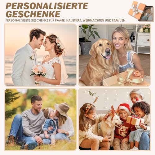 iDIY Personalisierte Decke mit Foto und Text – Fotodecke Selbst Gestalten – Personalisierte Geschenke für Familie, Paare, Muttertag und Vatertag - Foto Geschenk - 1 Foto