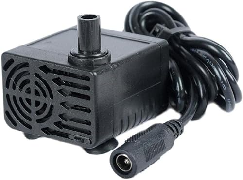 Ultra silencioso mini sin escobillas para bomba de agua 9-12V 4-5W 500LH Lift 59.1-78.7 in Fuente sumergible acuario Circulación Mini pequeña bomba