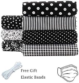 Shuanshuo Black Series Floral Cotton Fabric Textile Quilting Patchwork Fabric Fat Quarter Bundles