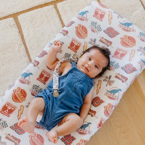 Image of Copper Pearl 3-Pack Pacifier Holders: Premium Knit Binky Clips for Baby Girls and Boys - Stylish Stainless Steel Design for Secure No-Drop Attachment - Disney Pixar Cars