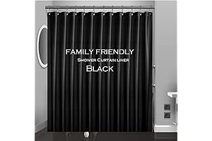 Black Shower Liner Prevents Mildew