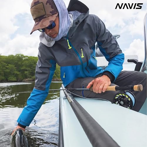 Image of Fly Fishing Wading Jacket for men women- Ultralight 3-Layer Waterproof 2-Tone Functional Design