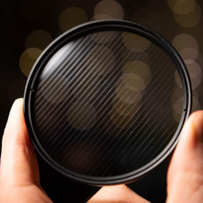 White Streaks Effect FX Filter Camera Radia Flare Filter Blue Rainbow Colorful Gold 77/82mm Star Light Night Shoot Radiant (Size : With 82mm Adapter, Color : White Streaks Filter) image 3