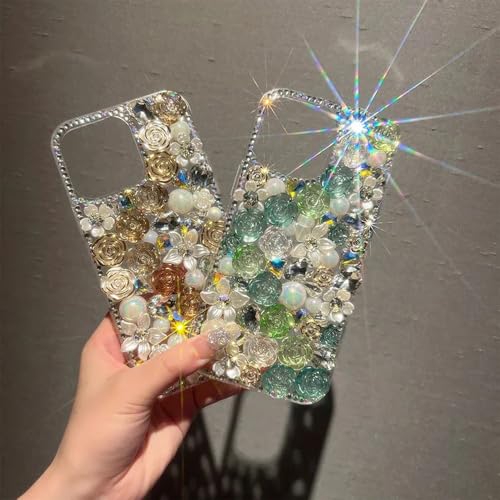Coque antichoc iPhone 15 Plus violette à strass pour éviter rayures et chutes