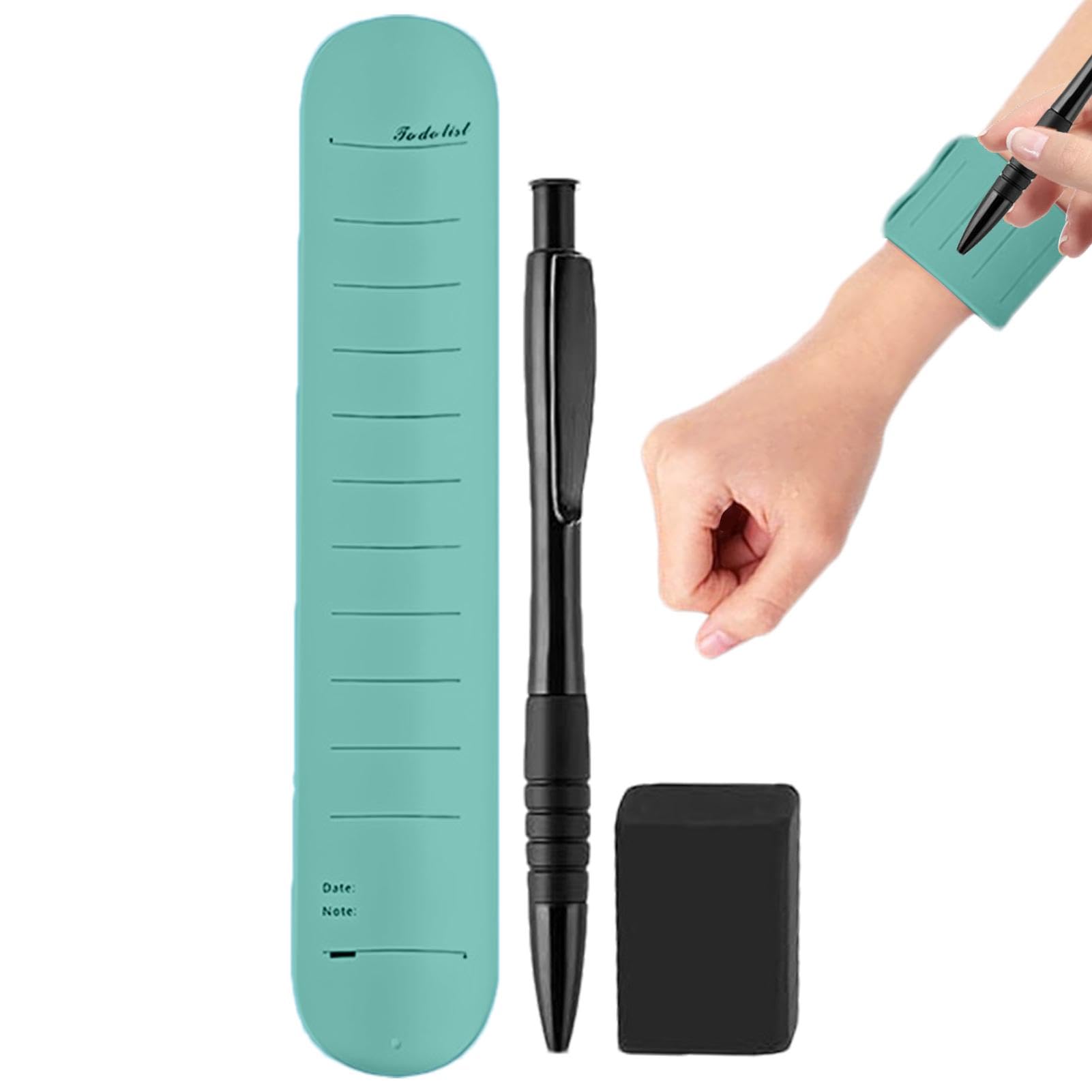 Giwnuq Slap Bracelet | Wearable Bracelet | Wearable Nurse Notepad Wristbands | Silicone Memo Wrist Band | Reusable Erasable For Work Daily Planner Task