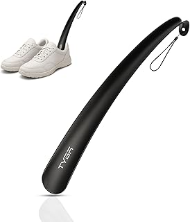 TYGA Shoe Horn Long Handled 43cm Long Shoe Horn-Plastic Shoehorn for Men, Women with Comfort Grip Long Shoe Horns-Flexible Extra Long Shoe Horn for Elderly
