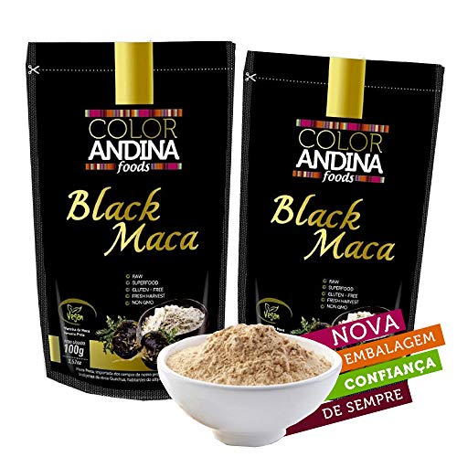 Maca Peruana Black (Preta), Color Andina Food, 2 StandUps de 100g