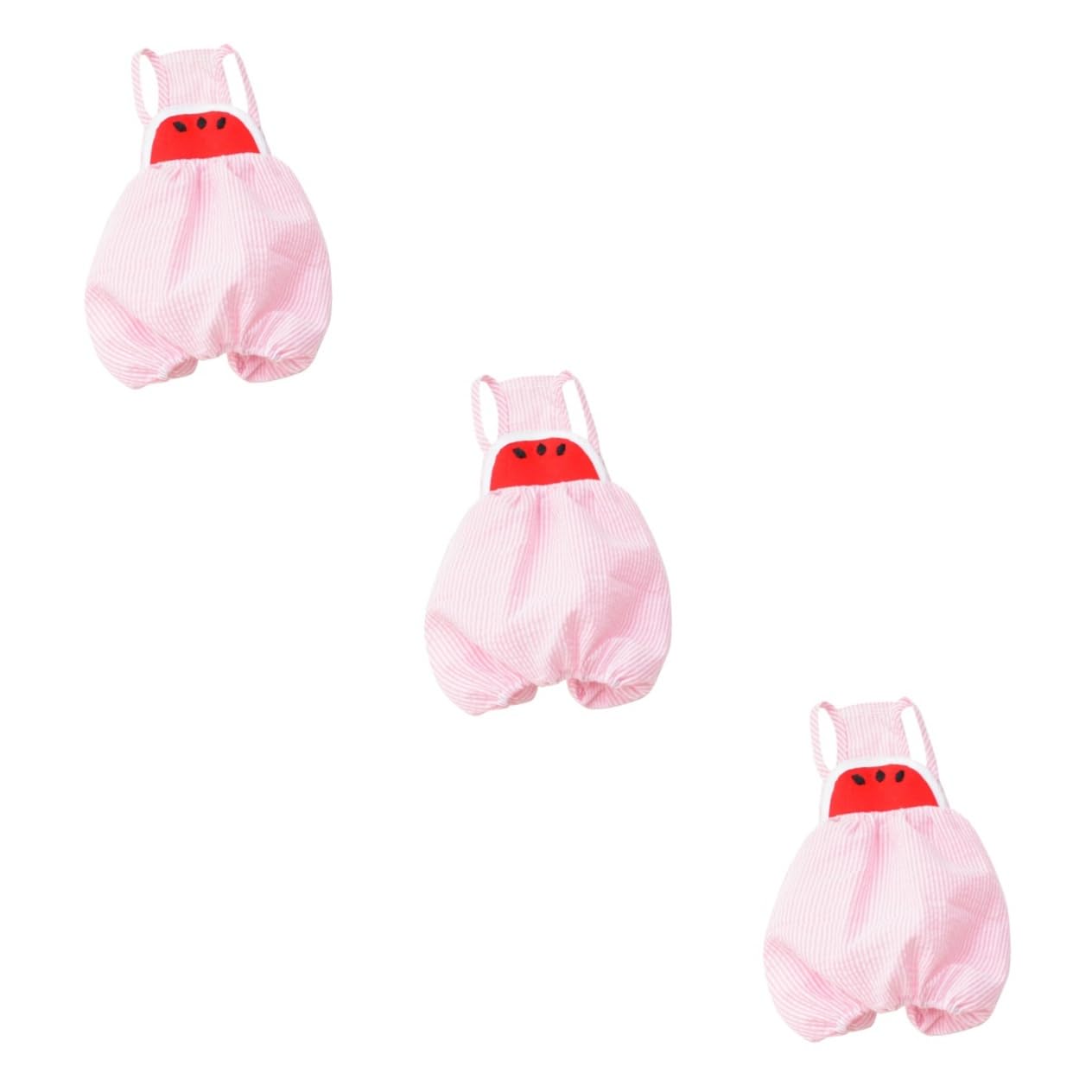 Angoily Lot De 3 Vêtements pour Animaux De Compagnie Motif Pastèque Pantalon À Bretelles pour Fêtes Mariages Et Photos